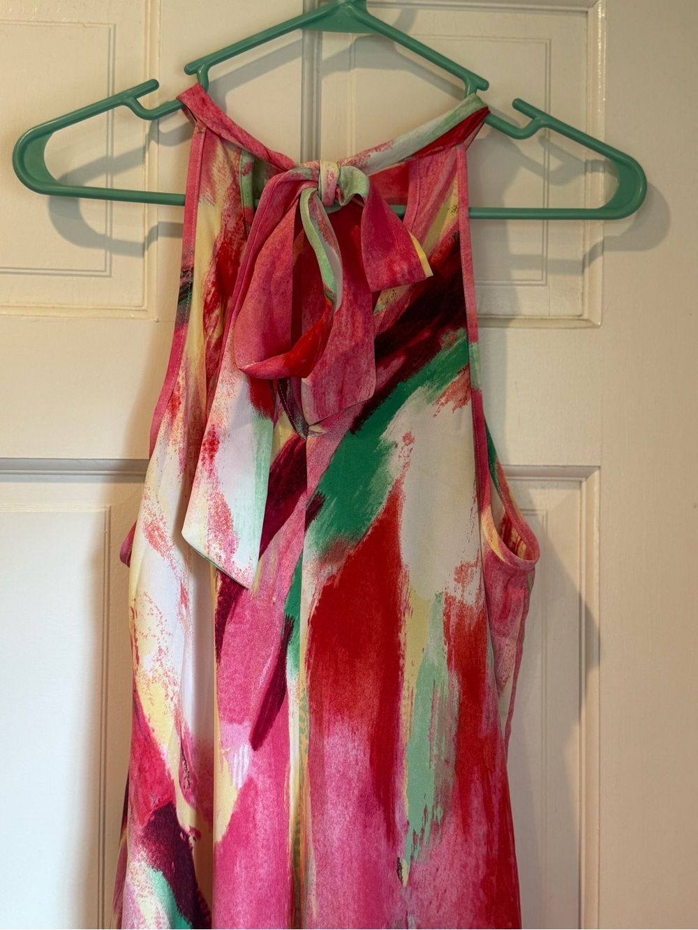 Pink Multi Halter Mini Dress - Picture 2 of 6